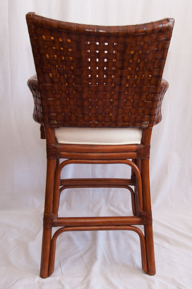 Brown Wicker Bar Chair