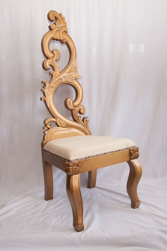 Special Design Hand Carved High Back Oriental Chair